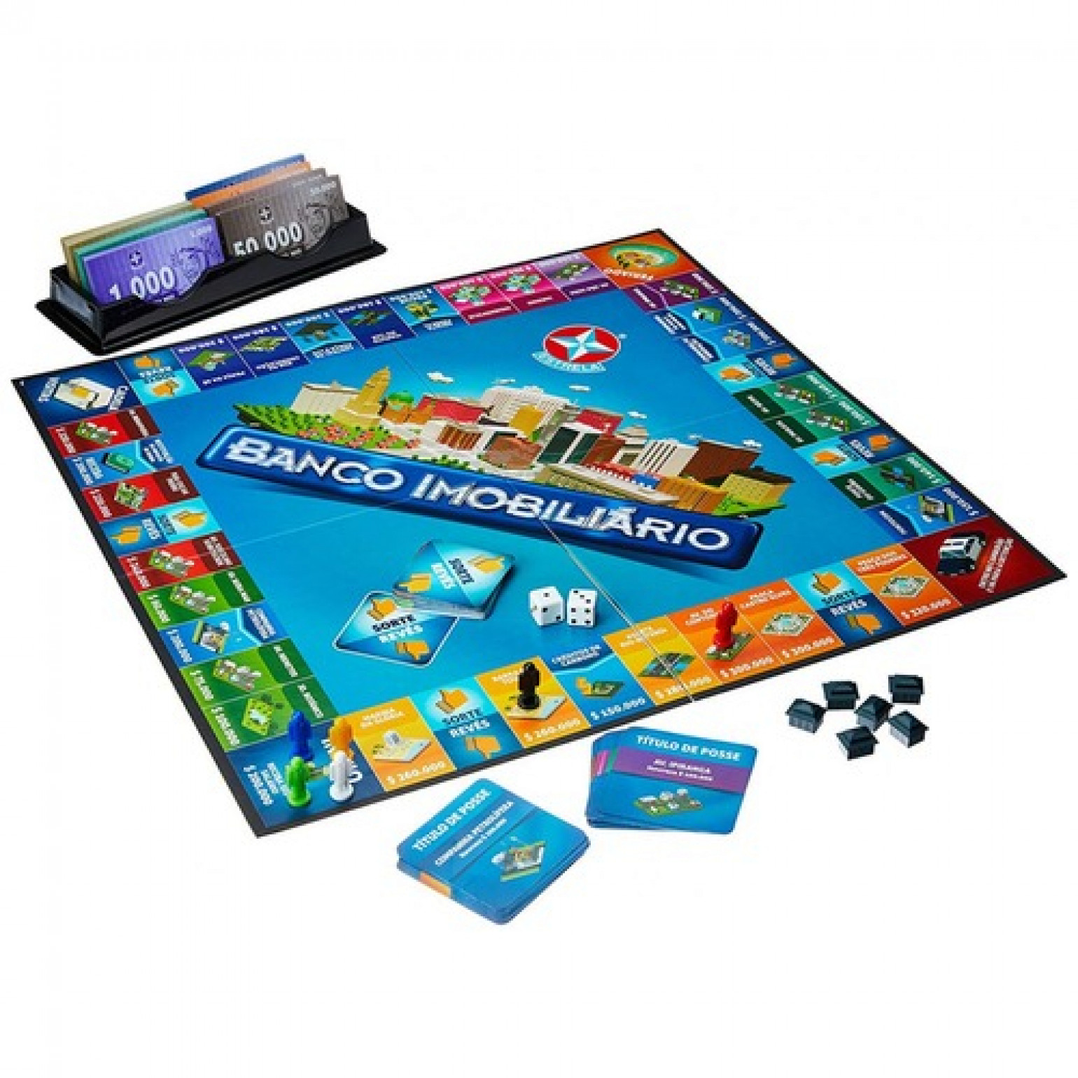 Banco Imobiliário Jogo Tabuleiro Investindo nas Capitais do Mundo Jogo de  Mesa Educativo - Smile Toys Brinquedos