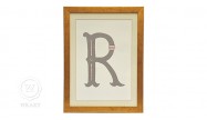 Quadro Infantil Personalizado Alfabeto Letra R