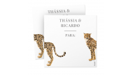 Adesivo para Presente Personalizado Leopard