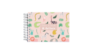 Caderno de Desenho Infantil Animais Rosa