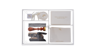 Kit Papelaria Moderno Impressão Metal Gold