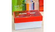 Caixa de acrílico personalizada Sweet Memories Amour