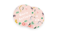 Etiqueta Nome Animais Rosa