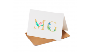 Mini Cartão Personalizado Letra Floral