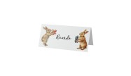 Marcador de Lugar de Mesa Personalizado Coelhos Pomar