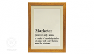 Quadro Personalizado Significado Marketer