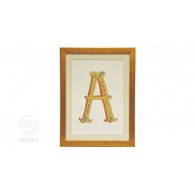Quadro Infantil Personalizado Alfabeto Letra A