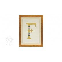 Quadro Infantil Personalizado Alfabeto Letra F