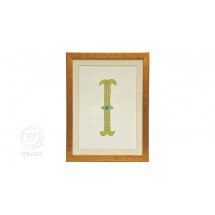 Quadro Infantil Personalizado Alfabeto Letra I
