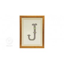 Quadro Infantil Personalizado Alfabeto Letra J