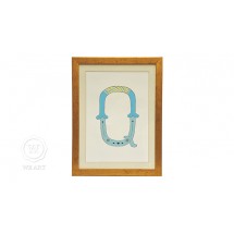 Quadro Infantil Personalizado Alfabeto Letra Q