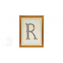 Quadro Infantil Personalizado Alfabeto Letra R