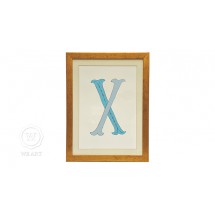 Quadro Infantil Personalizado Alfabeto Letra X