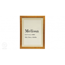 Quadro Significado Nome Melissa