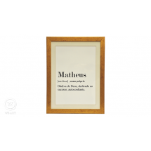 Quadro Significado Nome Matheus