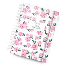 Caderno Personalizado Peonias