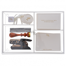 Kit Papelaria Moderno Impressão Metal Gold