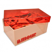 Caixa de acrílico personalizada Sweet Memories Amour