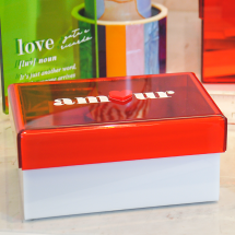 Caixa de acrílico personalizada Sweet Memories Amour