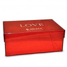 Caixa de acrílico personalizada Sweet Memories Amour