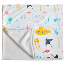 Manta Infantil Estampa Mar