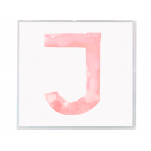 Quadro Infantil Aquarela Letra J