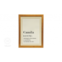Quadro Significado Nome Camila