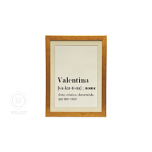 Quadro Significado Nome Valentina