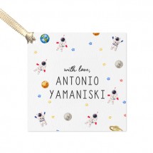 Tag para Presente Personalizada Astronauta