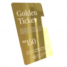 Vale Compras Golden Ticket Personalizado