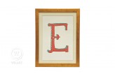Quadro Infantil Personalizado Alfabeto Letra E