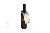 Tag de Vinho e Bebida Personalizado Geométrica Cinza