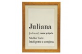 Quadro Significado Nome Juliana