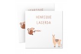 Adesivo Presente Personalizado Infantil Zoo