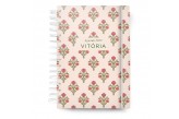 Agenda Tradicional Estampa Flor Oriental