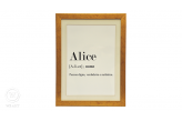 Quadro Significado Nome Alice