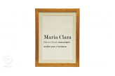 Quadro Significado Nome Maria Clara
