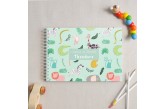 Caderno de Desenho Infantil Animais Verde