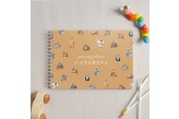 Caderno de Desenho Infantil Família Animais