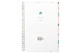 Caderno Infantil Personalizado Animais Rosa