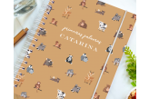 Caderno Infantil Personalizado Família Animais