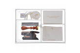 Kit Papelaria Moderno Impressão Metal Gold