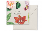 Cartão Social Estampado Floral