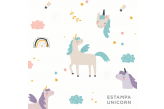 Manta Infantil Estampa Unicorn