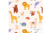 Tag de Mala Infantil Estampa Zoo