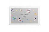Etiqueta Escolar Astronauta