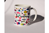 Caneca Frase Keep Swimming