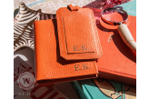 Porta Passaporte & Tag de Mala Laranja Hermés