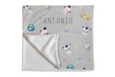 Manta Infantil Estampa Astronauta