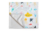 Manta Infantil Estampa Mar